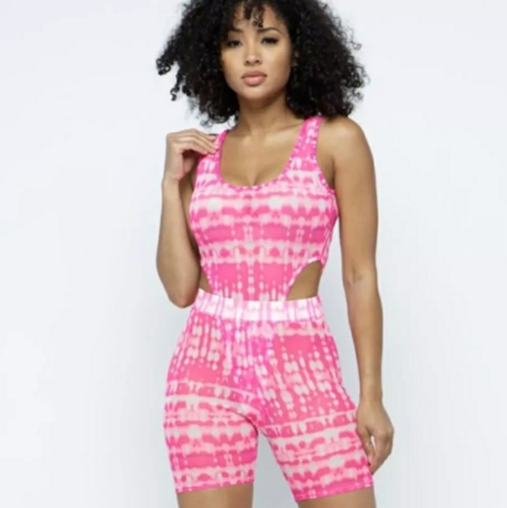 Pink tie dye set
